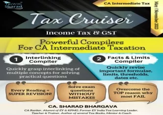 PDF/READ Tax Cruiser - Powerful Compilers for CA Inter Tax (DT & GST) / Interlinking