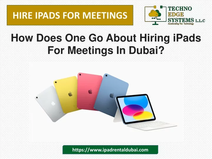 hire ipads for meetings