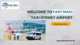Taxi Sydney Airport by fast maxi