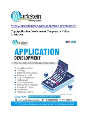 Application Development Company in Noida – Markstein