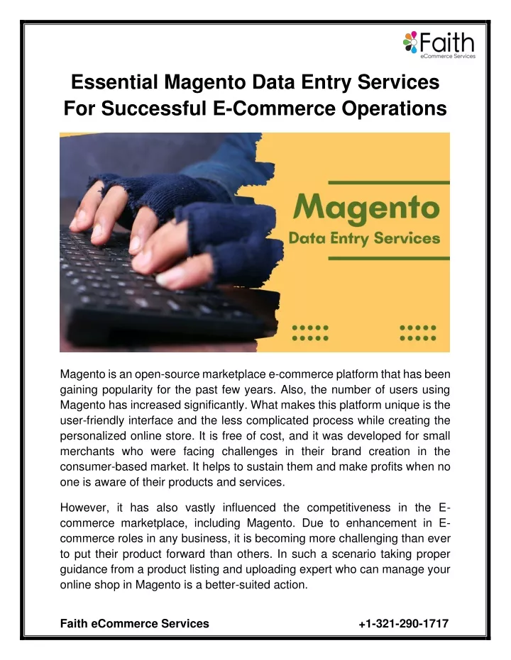essential magento data entry services