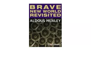 PDF read online Brave New World Revisited unlimited