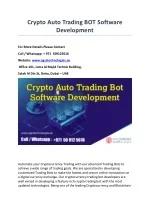crypto auto trading bot software development - slide 1