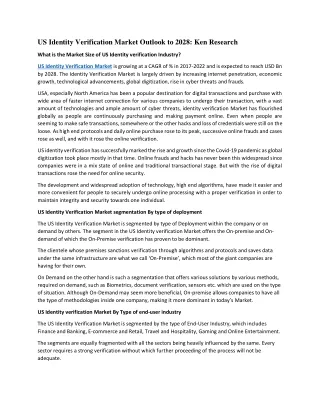 us identity verification market outlook to 2028