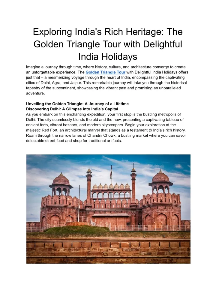 exploring india s rich heritage the golden