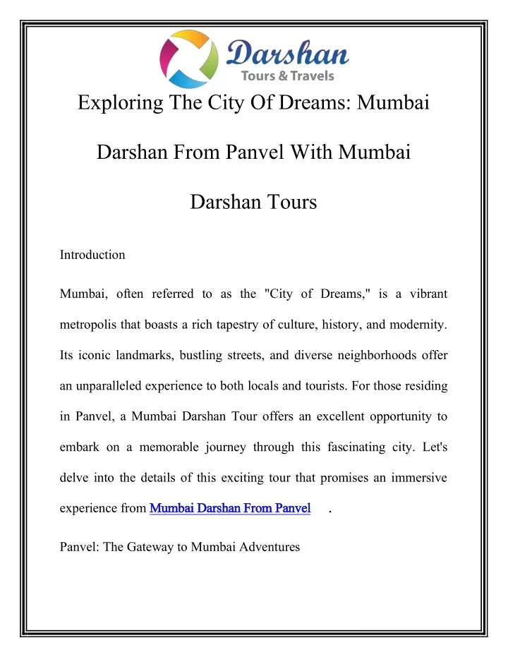 exploring the city of dreams mumbai