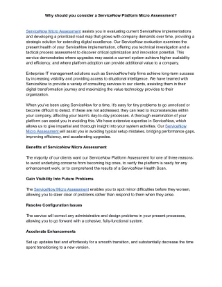 why should you consider a servicenow platform