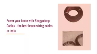 Best House Wiring Cables in India