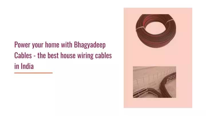 PPT Best House Wiring Cables In India PowerPoint Presentation Free 