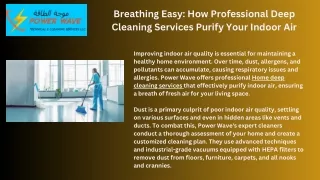 Home deep cleaning services | Powerwave Tcs Dubai