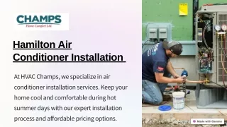 Hamilton Air Conditioner Installation | HVAC Champs