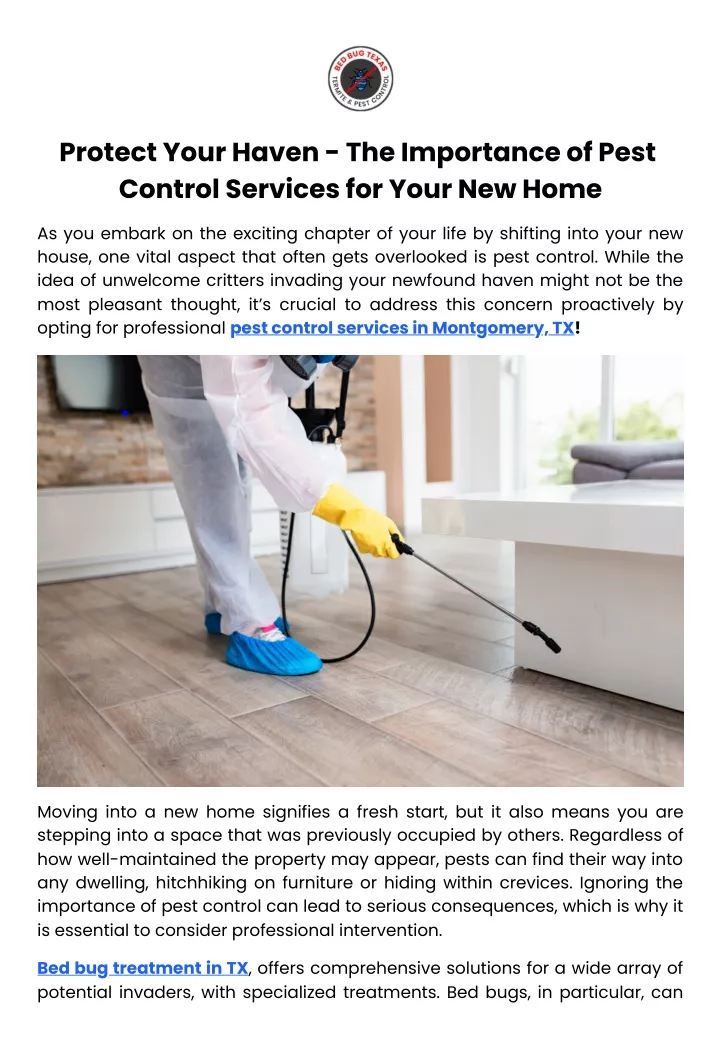 protect your haven the importance of pest control