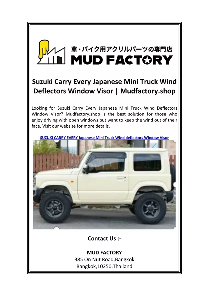 suzuki carry every japanese mini truck wind