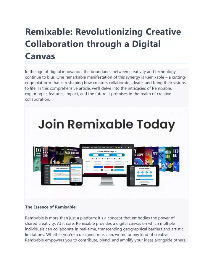 remixable revolutionizing creative collaboration