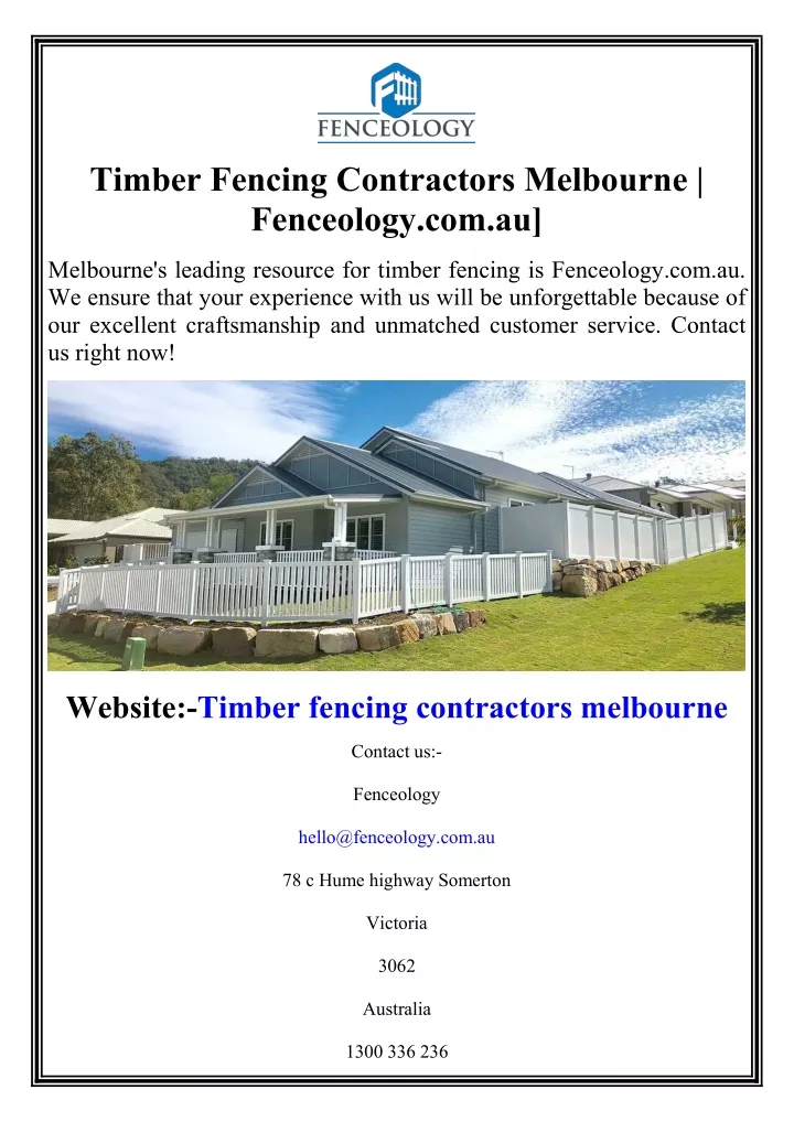 timber fencing contractors melbourne fenceology