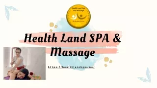 Massage Centre In Dubai | Healthlandspa.me
