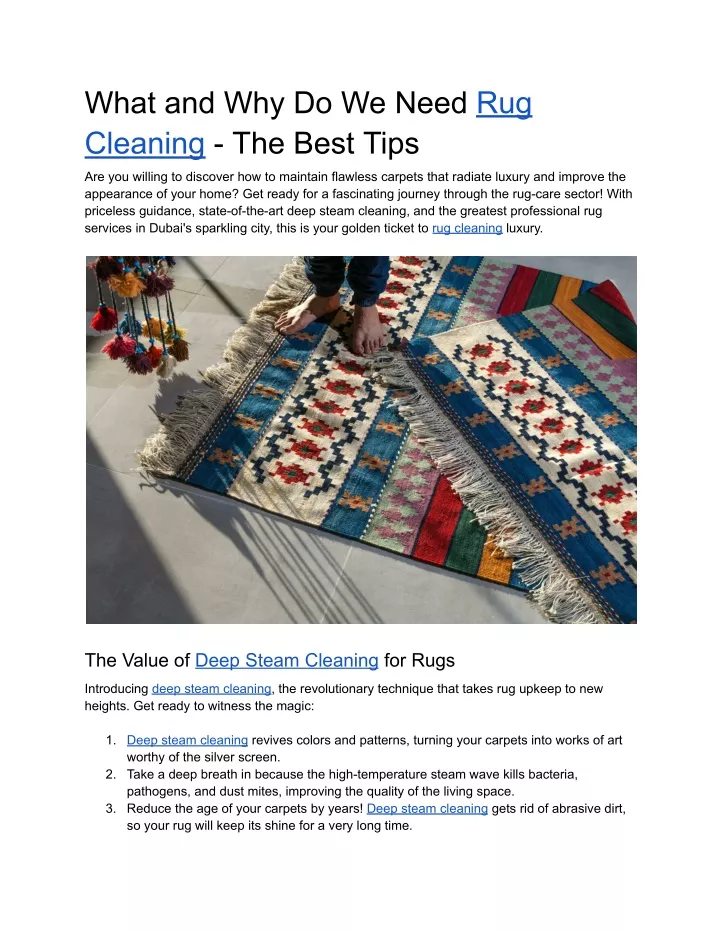 what and why do we need rug cleaning the best tips