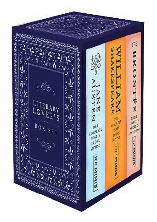 DOWNLOAD/PDF Literary Lover's Box Set (RP Minis)