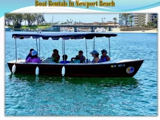 Boat Rentals In Newport Beach