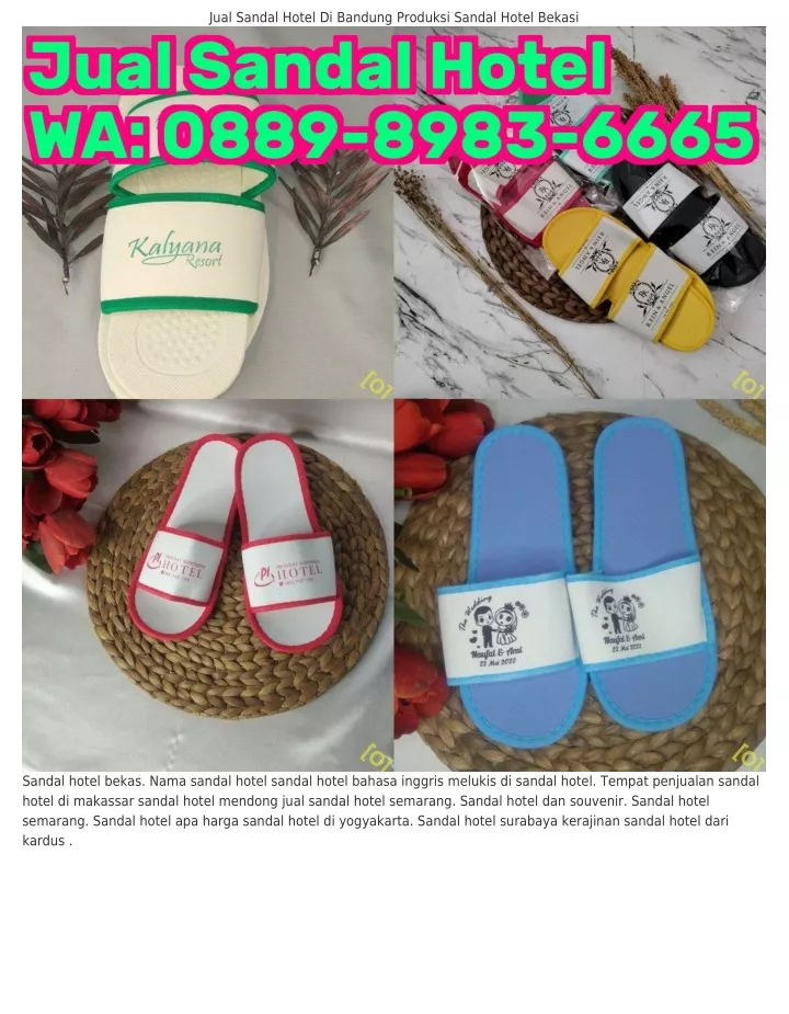 jual sandal hotel di bandung produksi sandal