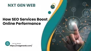 How SEO Services Boost Onlne Performance