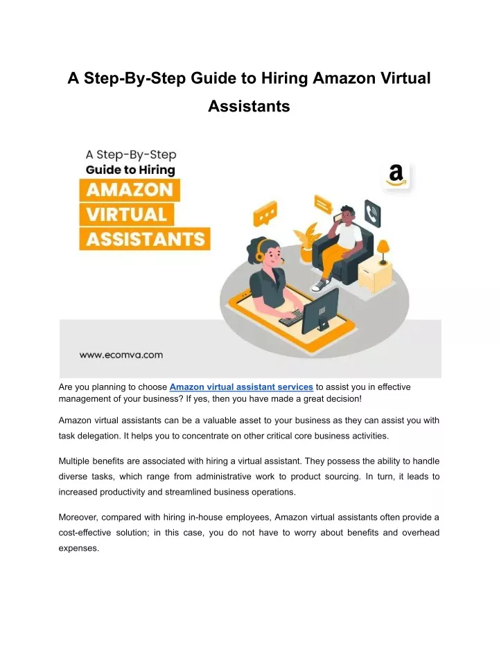 a step by step guide to hiring amazon virtual