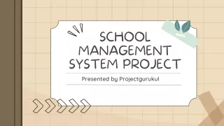 School Management System Project in Python with Source Code