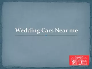 Wedding Cars Near me