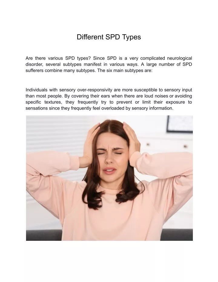 different spd types