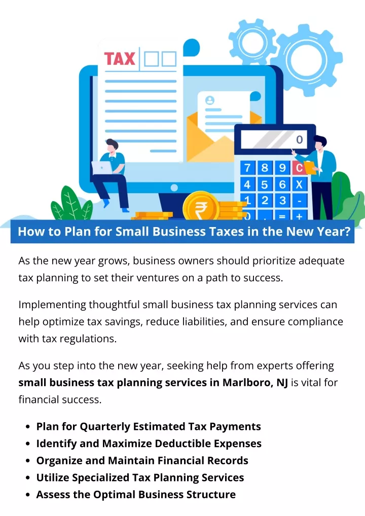 how to plan for small business taxes