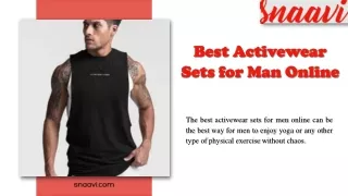 Best Activewear Sets for Man Online