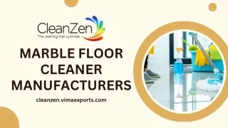 Best Marble Floor Cleaner Manufacturers in India