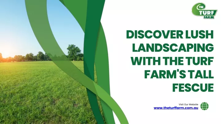 discover lush landscaping with the turf farm