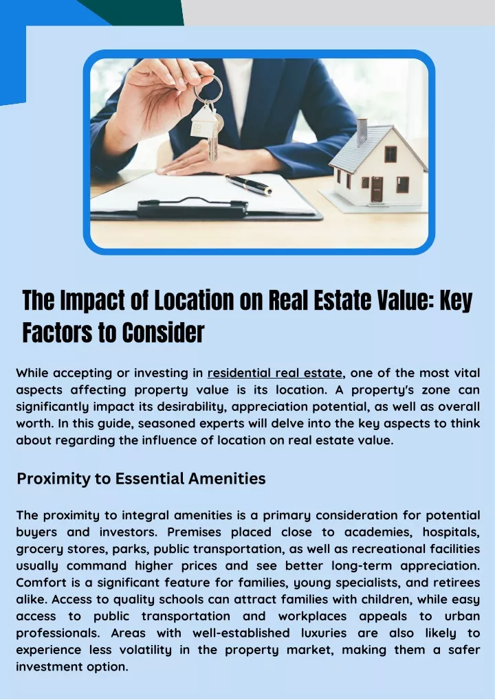 the impact of location on real estate value