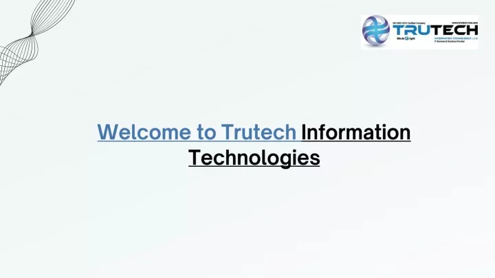 welcome to trutech information technologies