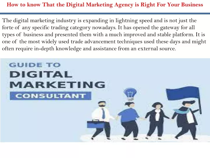 how to know that the digital marketing agency