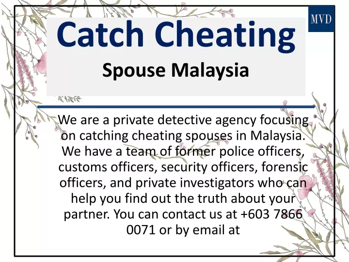 catch cheating spouse malaysia