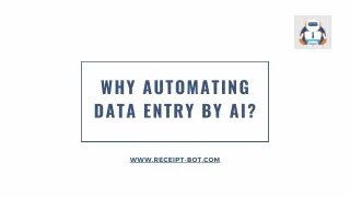 Why Automating Data Entry By AI?