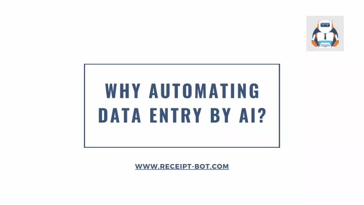 why automating data entry by ai