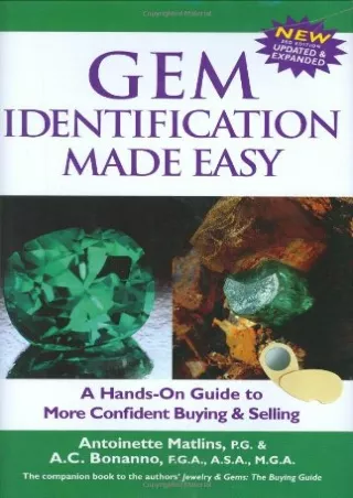 $PDF$/READ/DOWNLOAD Gem Identification Made Easy, Third Edition: A Hands-On Guide to More Confident Buying & Selling