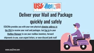 US International Mail Forwarding | USA2ME