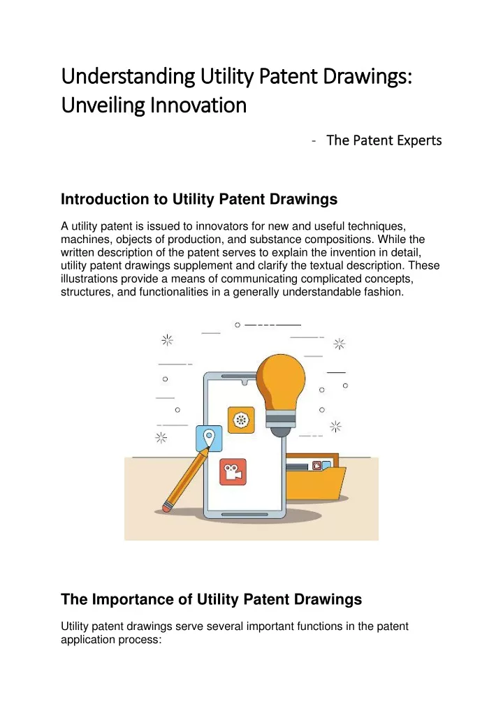 understanding utility patent drawings