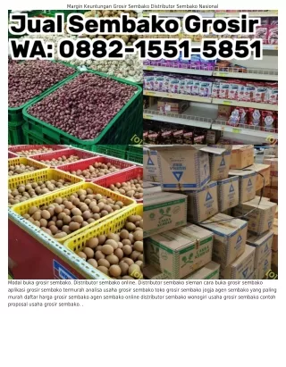 O88ᒿ•l55l•585l (WA) Distributor Sembako Nasional Agen Sembako Online