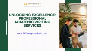 Unlocking Excellence Professional Academic Writing Services