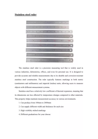 Straight Edge Rulers