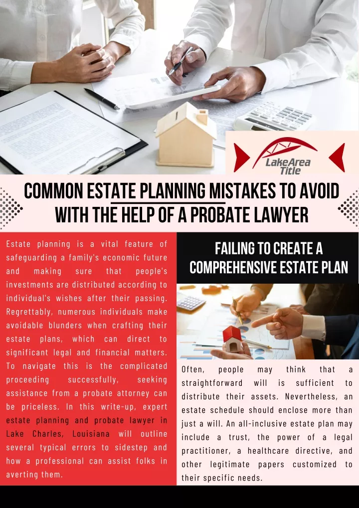 common estate planning mistakes to avoid with