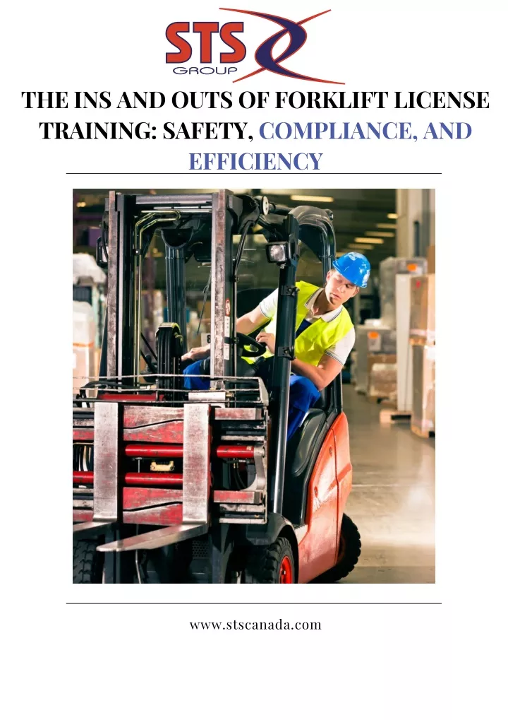 the ins and outs of forklift license training