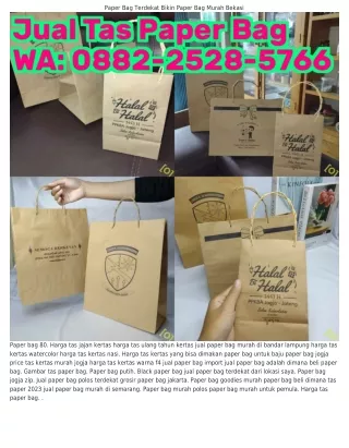 O882_2528_5ᜪᏮᏮ (WA) Paper Bag Jogja Untuk Pemula Paper Bag 60pcs