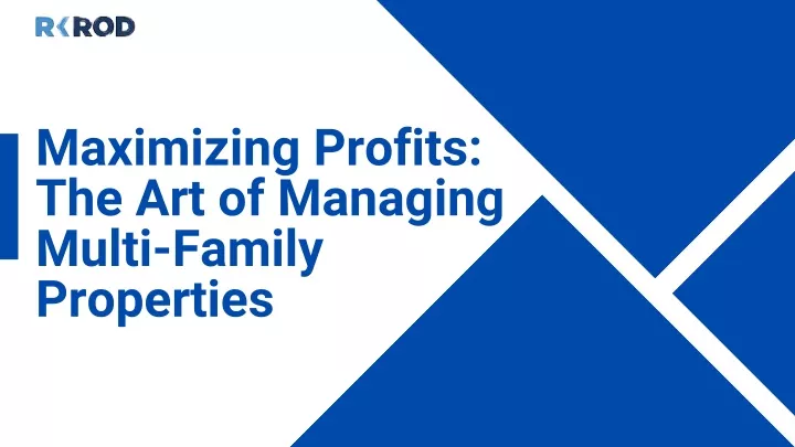 maximizing profits the art of managing multi