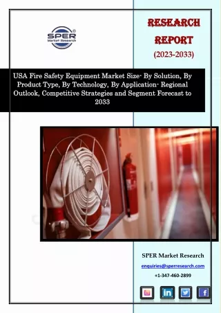 USA Fire Safety Equipment Market Share- Growth, Trends Analysis Report 2023-2033